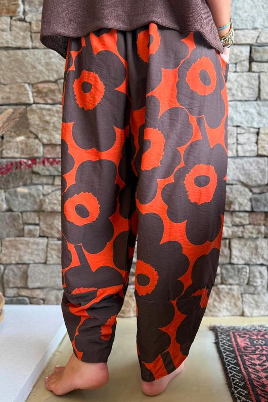 Carnaby Shelby Barrel Pant Coffee Bean & Rust